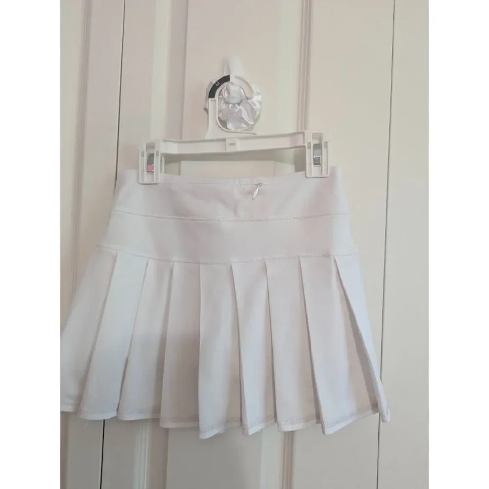 Gap Fit GapFit pique stretch pleated white skort Girls Medium 8/9  tennis cheer